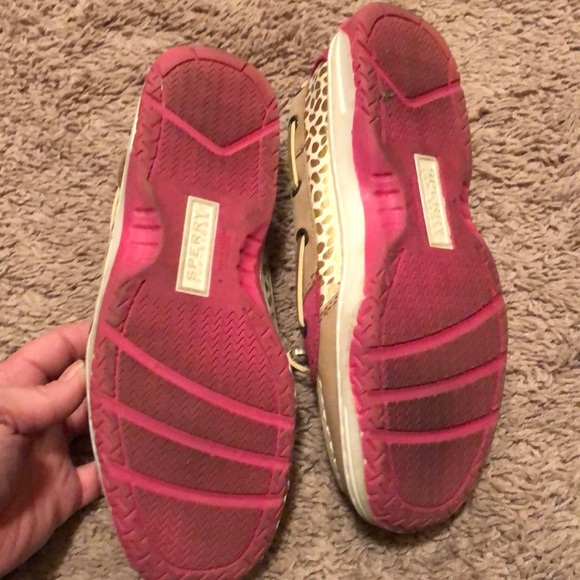 Youth 5 M pink and tan Sperry - Picture 4 of 6